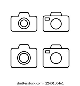 Camera icon vector for web and mobile app. photo camera sign and symbol. photography icon.