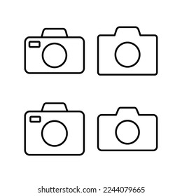 Camera icon vector for web and mobile app. photo camera sign and symbol. photography icon.
