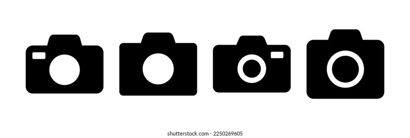 Camera icon vector for web and mobile app. photo camera sign and symbol. photography icon.