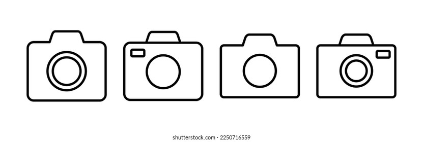 Camera icon vector for web and mobile app. photo camera sign and symbol. photography icon.