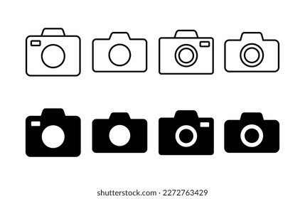 Camera icon vector for web and mobile app. photo camera sign and symbol. photography icon.