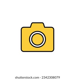Camera icon vector for web and mobile app. photo camera sign and symbol. photography icon.
