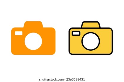 Camera icon vector for web and mobile app. photo camera sign and symbol. photography icon.