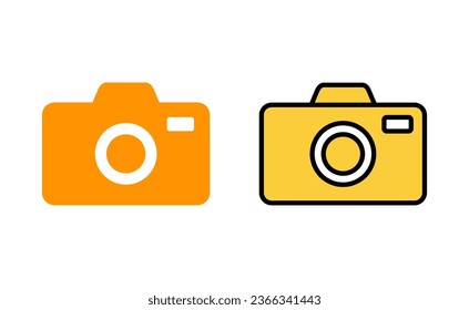 Camera icon vector for web and mobile app. photo camera sign and symbol. photography icon.