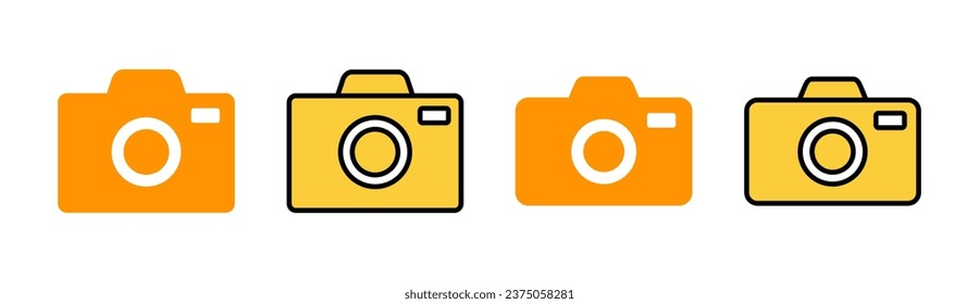 Camera icon vector for web and mobile app. photo camera sign and symbol. photography icon.