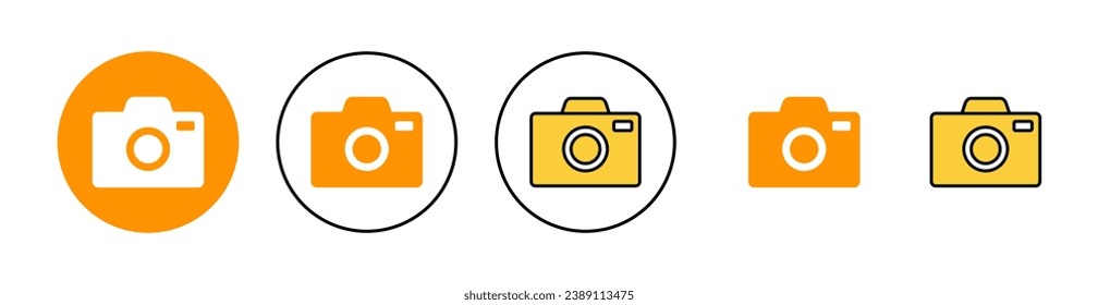 Camera icon vector for web and mobile app. photo camera sign and symbol. photography icon.