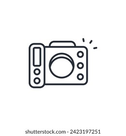 Camera icon. vector.Editable stroke.linear style sign for use web design,logo.Symbol illustration.