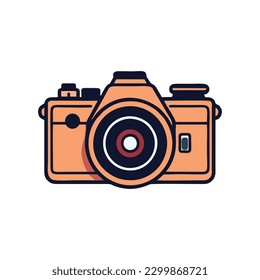 Camera icon vintage vector illustration