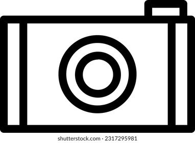 Icono de cámara: Representación visual de una cámara, representación de la fotografía, captura de momentos o indicación de la disponibilidad de una función de cámara