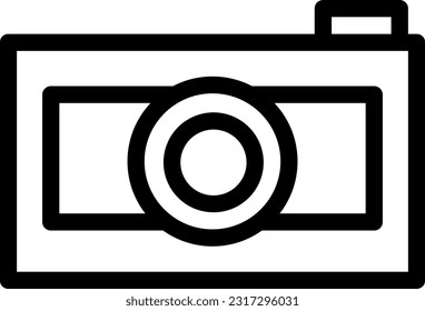 Icono de cámara: Representación visual de una cámara, representación de la fotografía, captura de momentos o indicación de la disponibilidad de una función de cámara