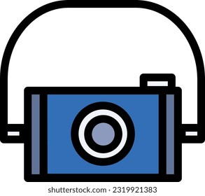 Icono de cámara: Representación visual de una cámara, representación de la fotografía, captura de momentos o indicación de la disponibilidad de una función de cámara