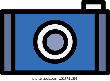 Icono de cámara: Representación visual de una cámara, representación de la fotografía, captura de momentos o indicación de la disponibilidad de una función de cámara