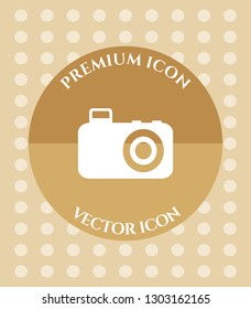 Camera Icon for Web. Application, Software & Graphic Design.