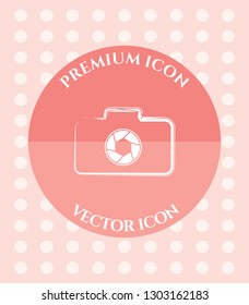 Camera Icon for Web. Application, Software & Graphic Design.