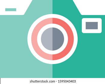 Camera camera icon for web design or mobile applications. Chat lines for logo design, visit cards, etc.
