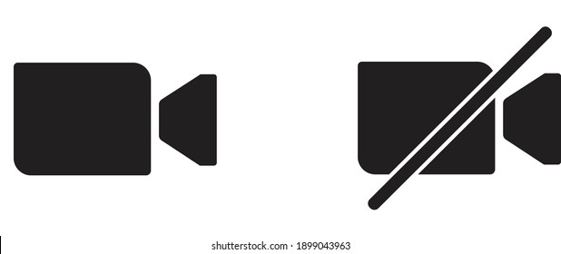 camera icon web icon set vector illustration