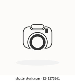 camera icon web vector