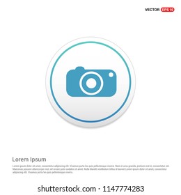Camera Icon  White Background icon template - Free vector icon