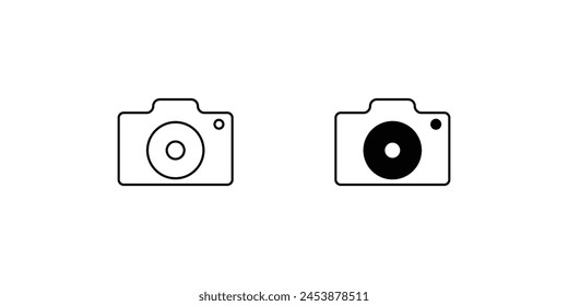 camera icon with white background vector stock illustration