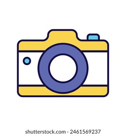 camera icon with white background vector stock illustration