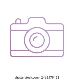 camera icon with white background vector stock illustration