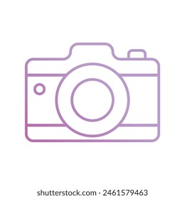 camera icon with white background vector stock illustration