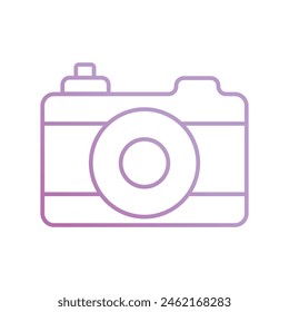 camera icon with white background vector stock illustration