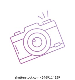 camera icon with white background vector stock illustration