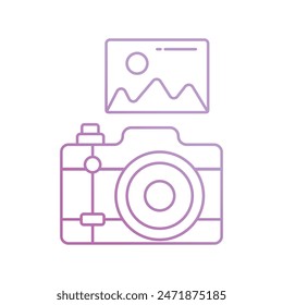 camera icon with white background vector stock illustration