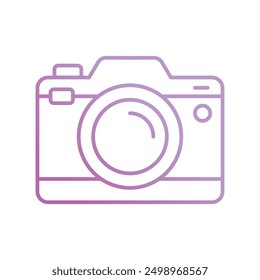 camera icon with white background vector stock illustration