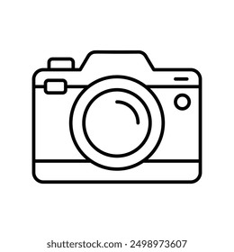 camera icon with white background vector stock illustration