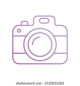 camera icon with white background vector stock illustration