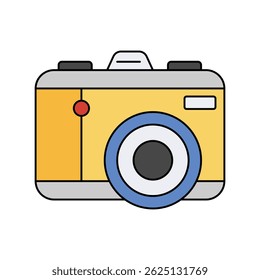camera icon with white background vector stock illustration