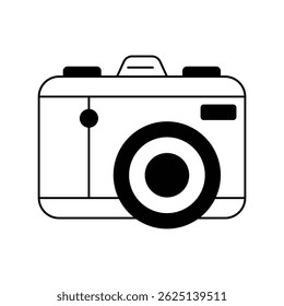 ícone de câmera com fundo branco vetor ilustração stock