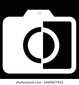 camera icon white color eps format