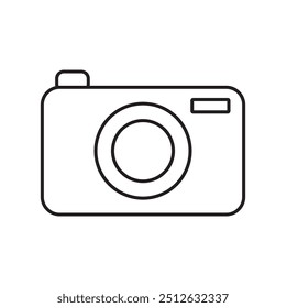 Camera icone in white backgroung