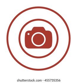  Camera  icon.Flat design.
