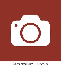  Camera  icon.Flat design.