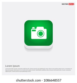 Camera IconGreen Web Button