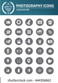 Camera icon,photography icon set,vector