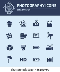 Camera icon,Photography icon set,vector