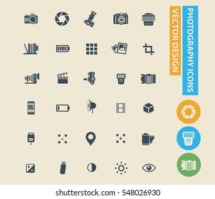 
Camera icon,photography icon set,vector