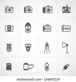 Camera Icons and Camera Accessories Icons and Photography Icons