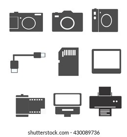 Camera icons and Camera Accessories icons set