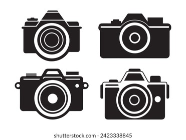 Camera Icons Black and White Camera Images Clipart