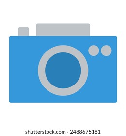 camera icons color or logo illustration flat color style