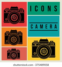 camera icons design 