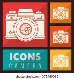 camera icons design 