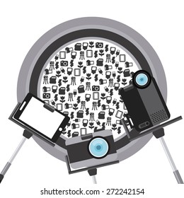 camera icons design, vector illustration eps10 graphic 