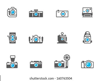 Camera icons in duo tone colors